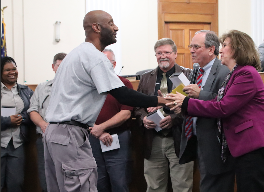 Facilities Management employees recognized for 461 years of combined service